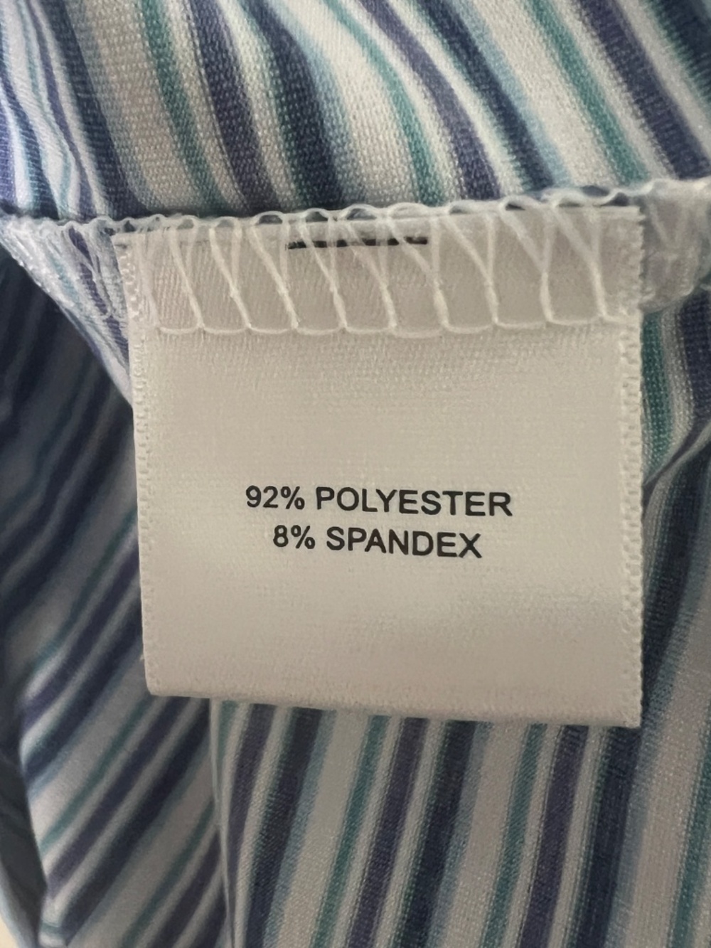 Peter Millar Polo Shirt Mens Large Blue White Summer Comfort Golf - Picture 3 of 7